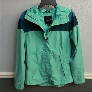 Marmot Aqua and Navy Outdoor Jacket